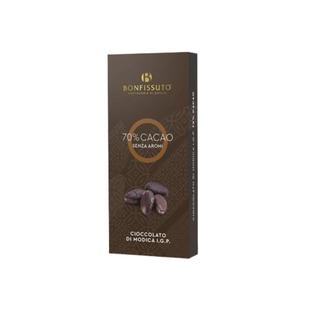 BONFISSUTO CIOCCOLATO DI MODICA IGP 70% FONDENTE 75G