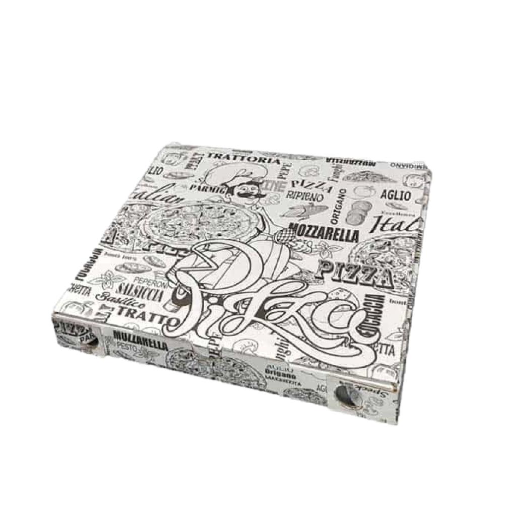 SCATOLA PIZZA 24X24X100 PEZZI MART. (C15)++
