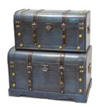 BAULE BLUE WASH CM H 31X50X31 GRANDE