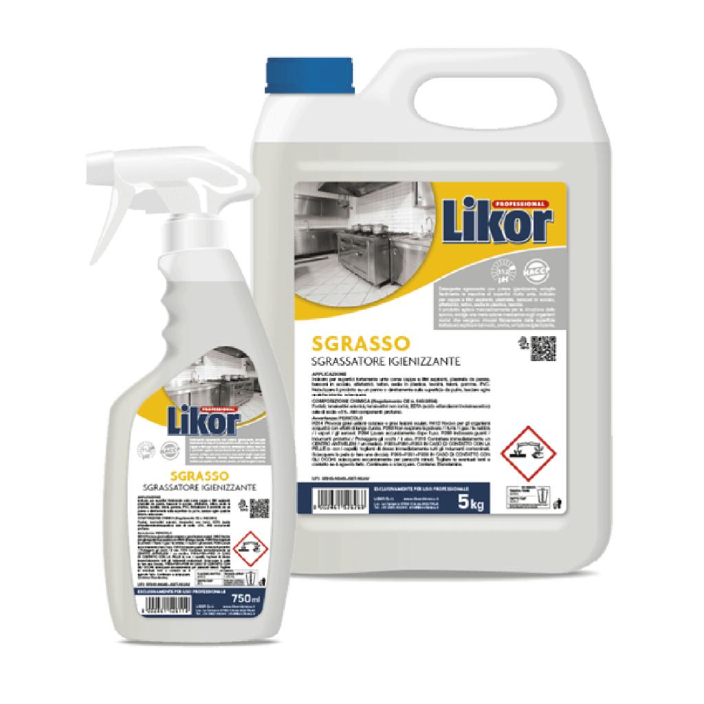 SGRASSATORE IGIENIZZANTE SGRASSO ML 750 LIKOR