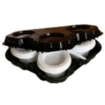 VASCHETTA NERA PORTA CAFFE X 3 CF DA 60 PZ