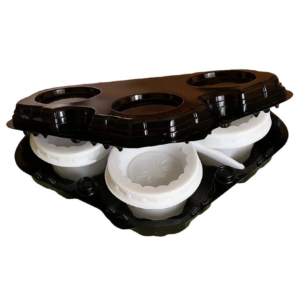 VASCHETTA NERA PORTA CAFFE X 3 CF DA 60 PZ