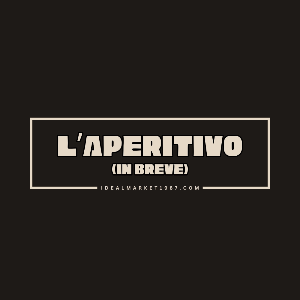 Scritta “L’Aperitivo (in breve)” su sfondo scuro per contenuto dedicato ai liquori da aperitivo