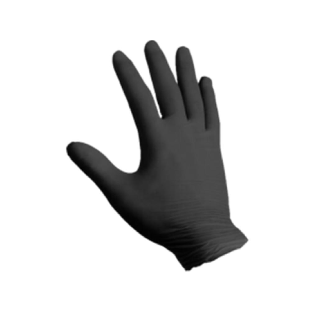 GUANTI NITRILE NERO X 100 NEW MED (L)---