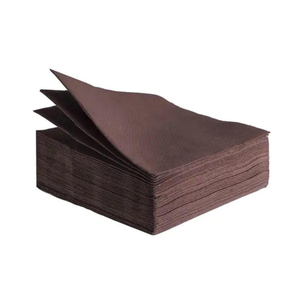 Tovaglioli Punta a Punta Cioccolato 38x38 cm 40x36 pz
