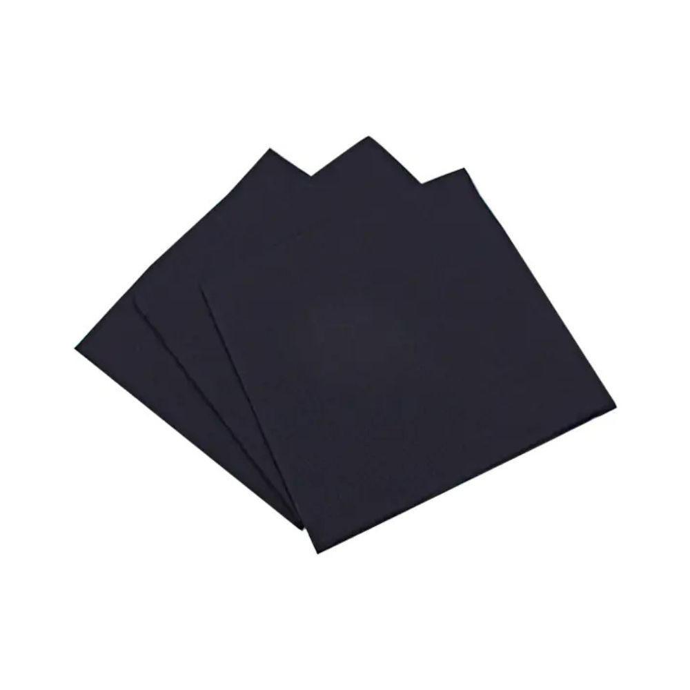 Tovaglioli Punta a Punta Nero 38x38 cm 40x36 pz