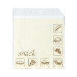 Prendi Snack Crema/Marrone Polietilene 14x16 cm 1000 pz
