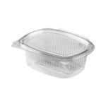 Vaschetta ovale PET 1500 cc con coperchio trasparente