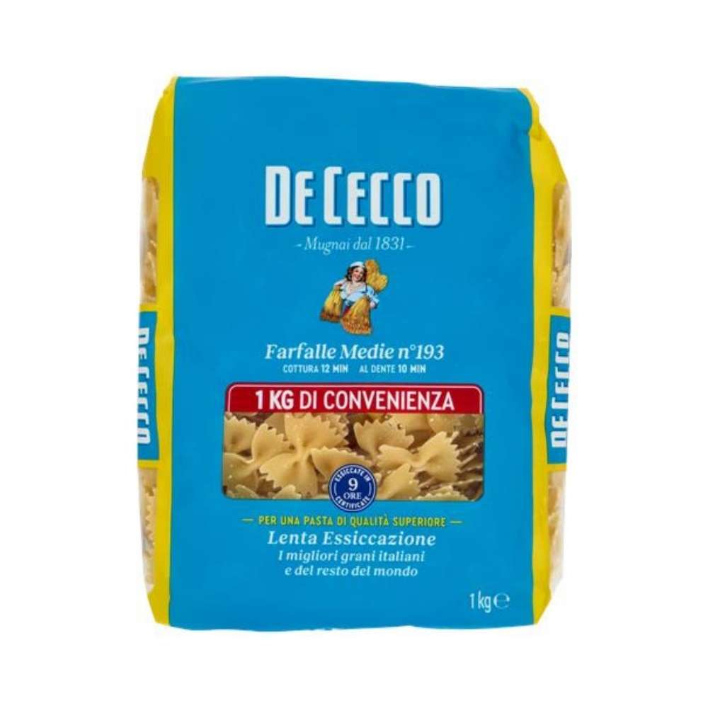 Farfalle Medie n.193 De Cecco 1 kg