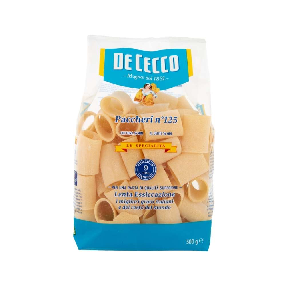 Paccheri Lisci n 125 De Cecco 500 g