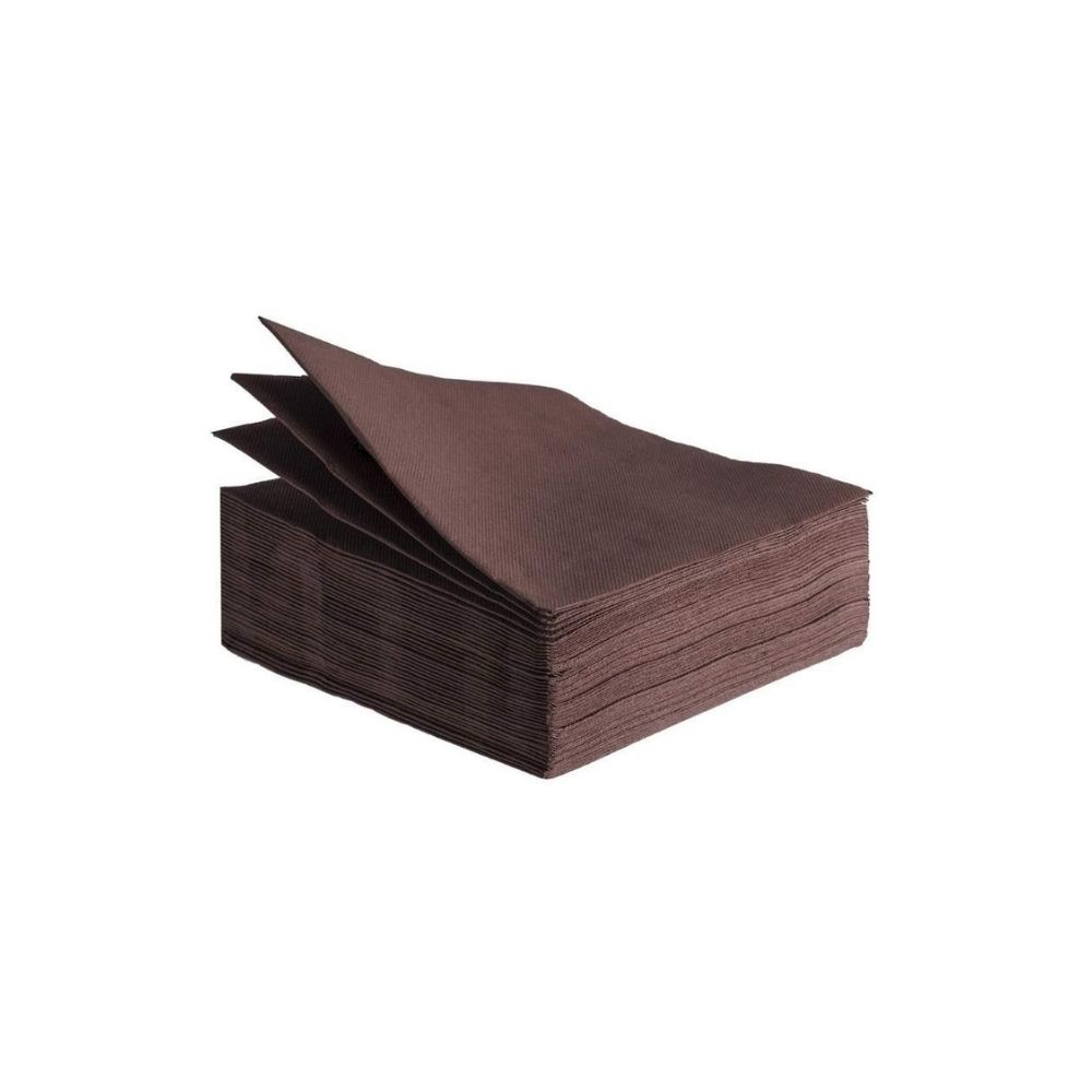 Tovaglioli Punta a Punta Cioccolato 38x38 cm 40x36 pz