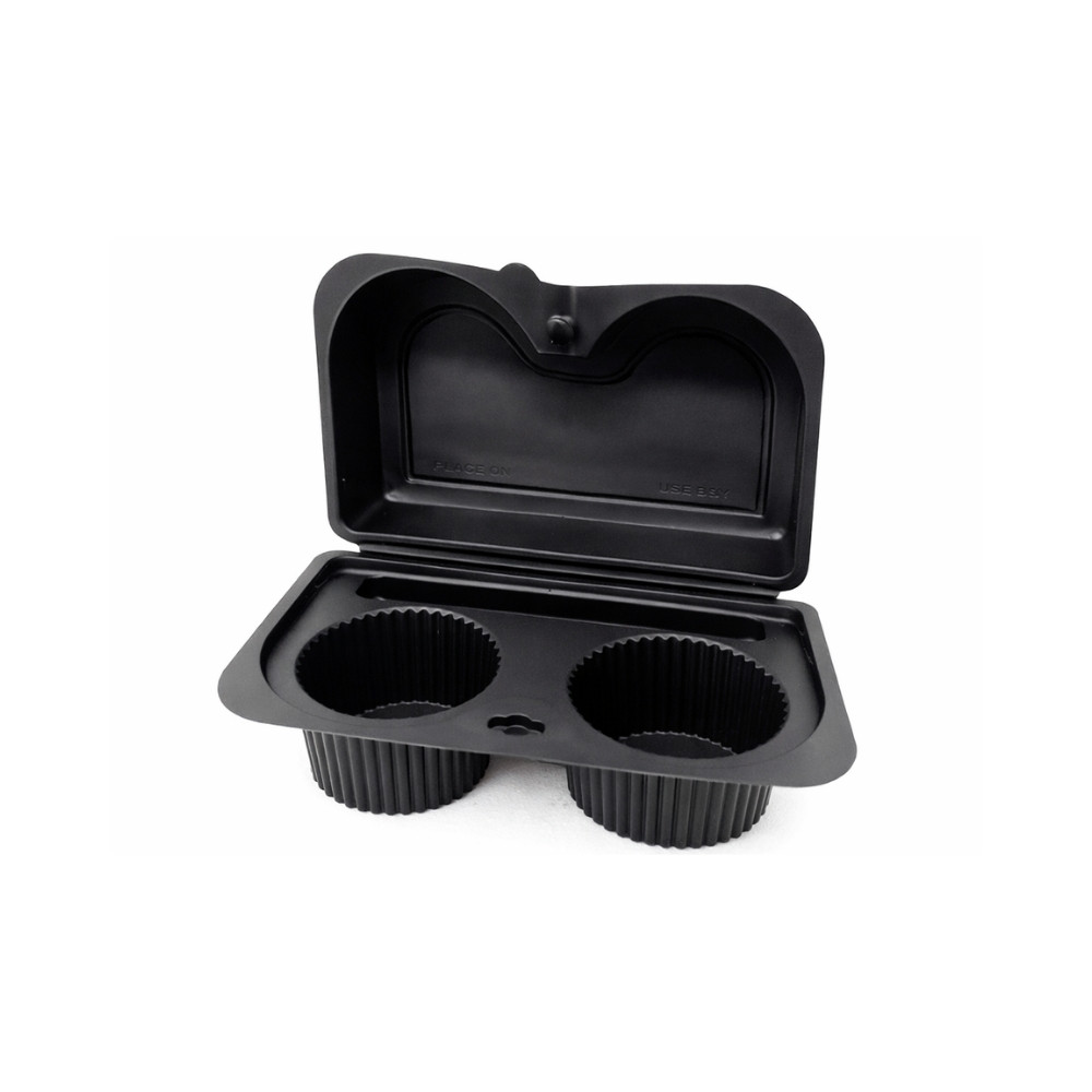 70 Pezzi Vaschetta Nera Porta Caffe 2 Posti