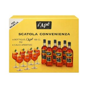 L&rsquo;Apperitivo 6 Bottiglie 6 Calici 1L