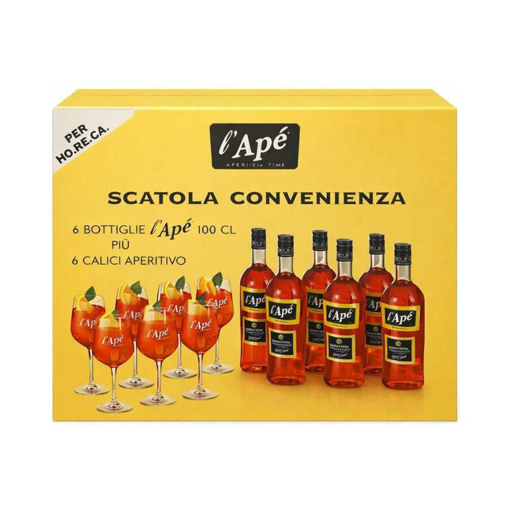 L'Apperitivo 6 Bottiglie 6 Calici 1L