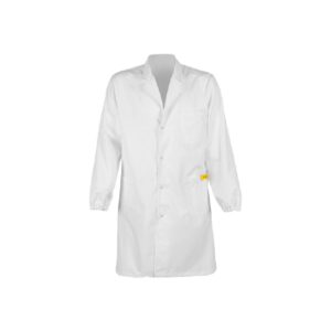 CAMICE LABORATORIO IN LDPE CON BOTTONI BIANCO