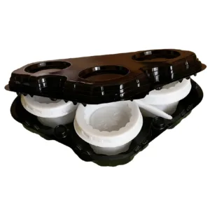 VASCHETTA NERA PORTA CAFFE X 3 CF DA 60 PZ