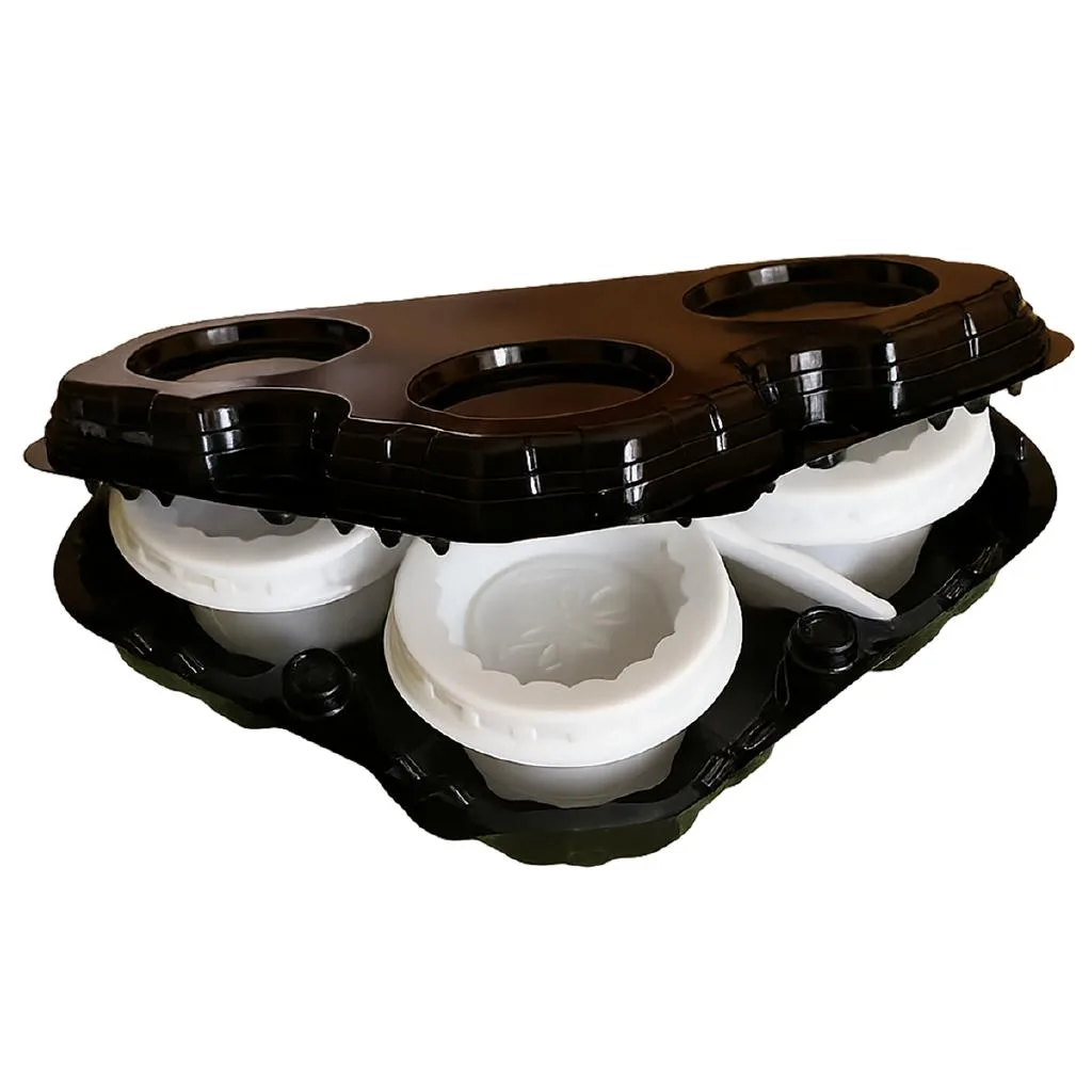 VASCHETTA NERA PORTA CAFFE X 3 CF DA 60 PZ
