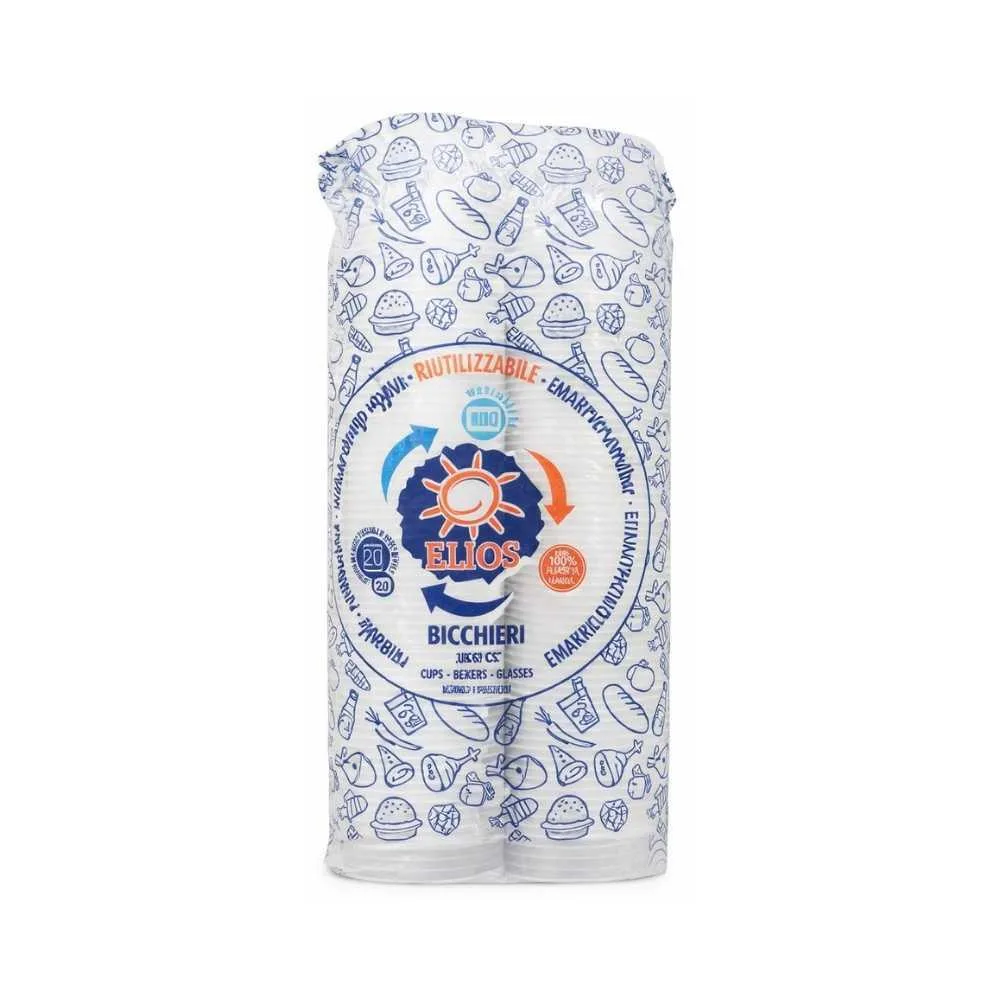 Bicchieri Trasparenti/Bianchi 200 ml