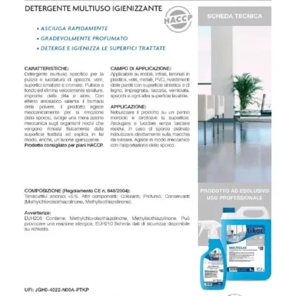 Likor Multiglax Detergente Multiuso Igienizzante 750 ml