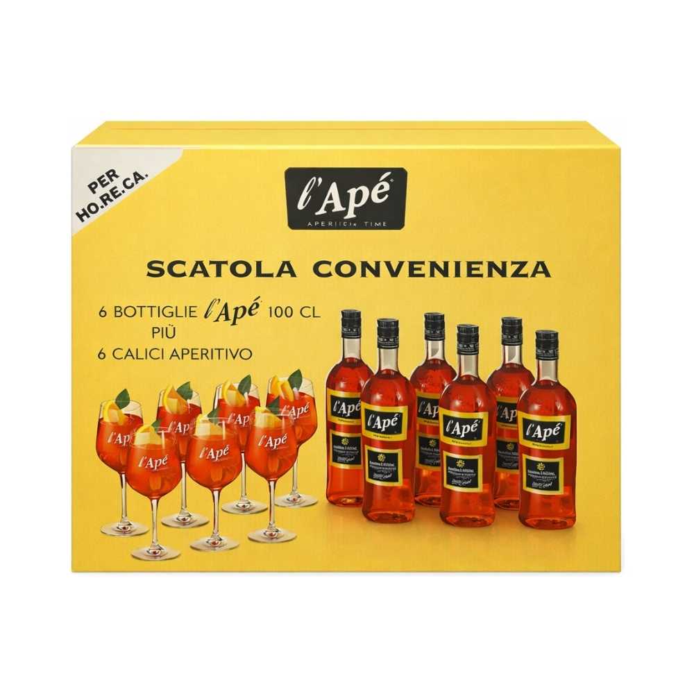 L'Apperitivo 6 Bottiglie 6 Calici 1L
