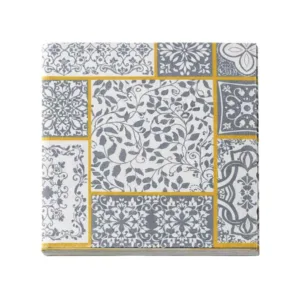 Tovaglia Carta Kraft Maiolica Grigia 100x100 Confezione 150 Pezzi