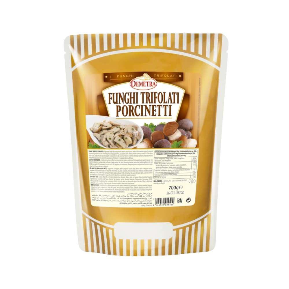 Funghi Trifolati Porcinetti Demetra 700g Funghi Trifolati Porcinetti Demetra 700g