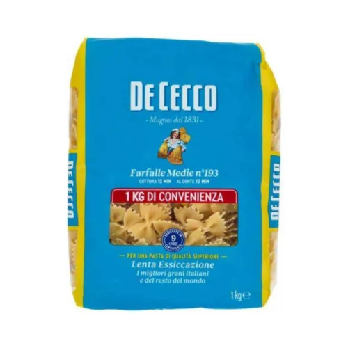 Farfalle Medie n.193 De Cecco 1 kg
