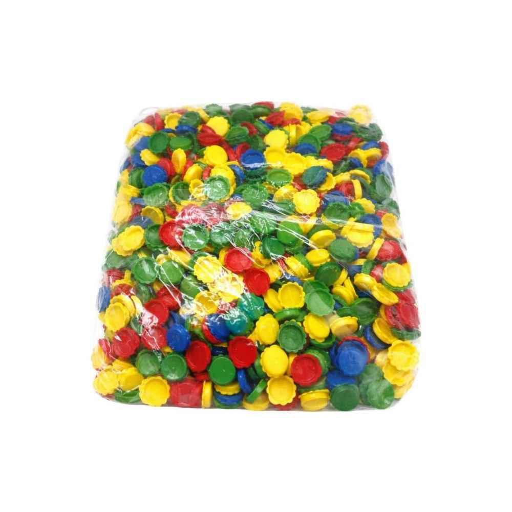 1000 Pezzi Tappi Plastica Colorati Senza Anello