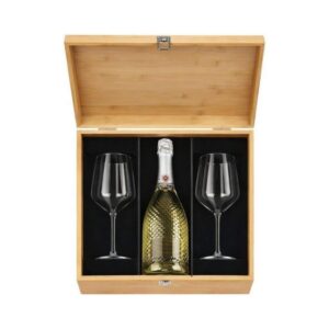 Cofanetto Regalo per 1 Bottiglia con Calici