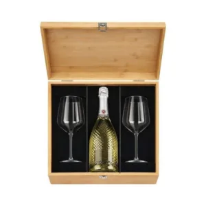 Cofanetto Regalo per 1 Bottiglia con Calici