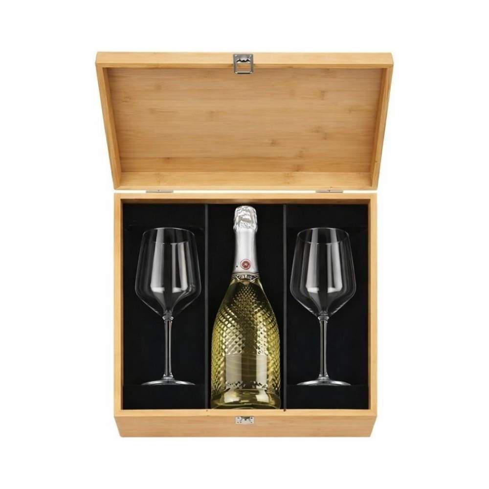 Cofanetto Regalo per 1 Bottiglia con Calici