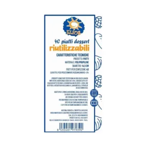 Piatti Dessert Riutilizzabili 40 Pezzi