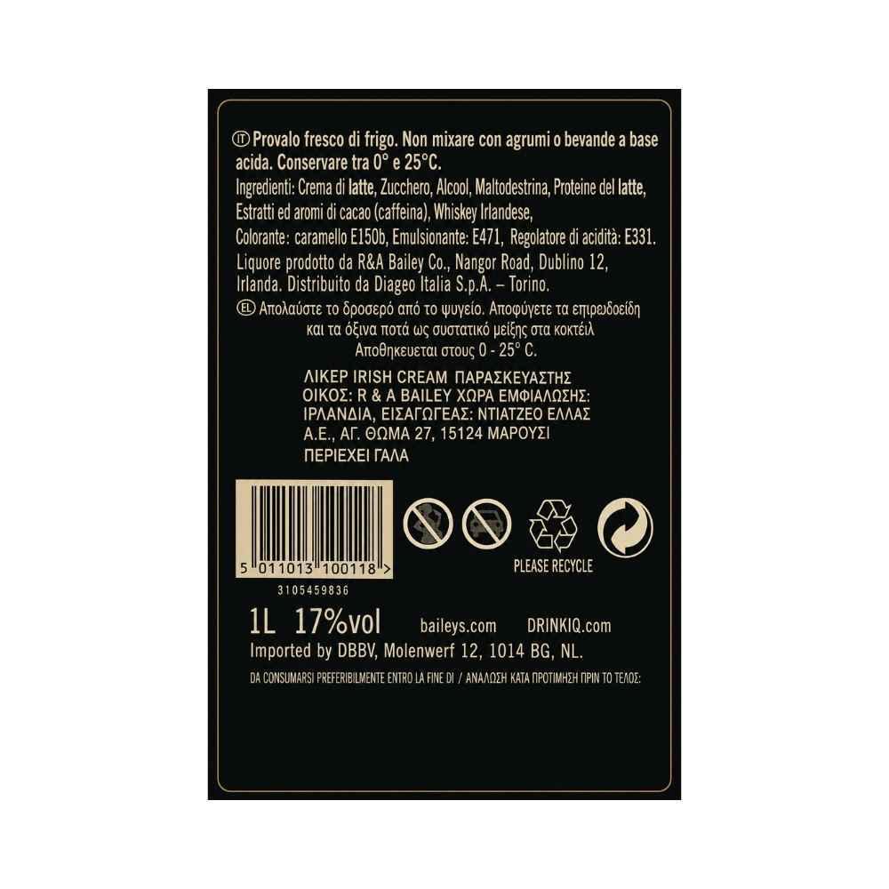 Baileys Original Irish Cream 1L - Idealmarket 1987 Favara