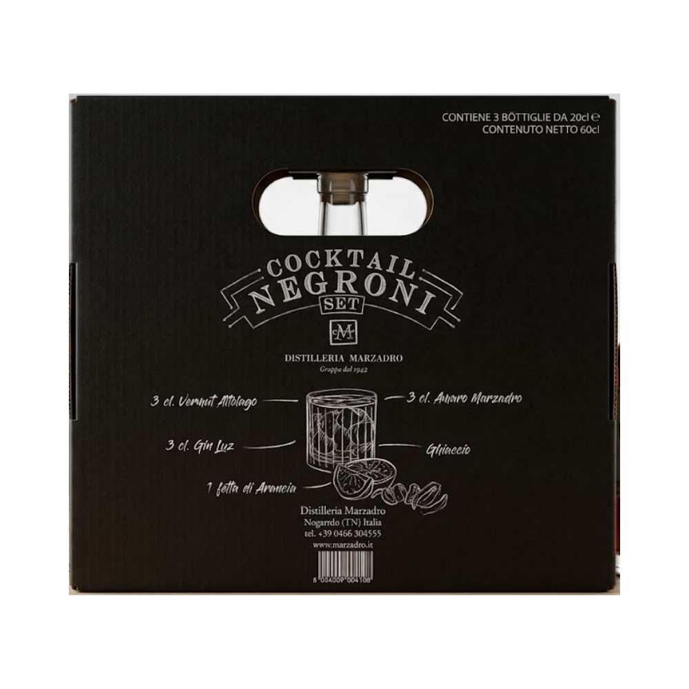 Set Degustazione Cocktail Negroni Distillerie Marzadro - Idealmarket 1987 Favara