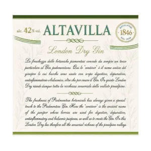 GIN MAZZETTI D'ALTAVILLA 70CL