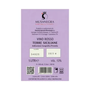 Bag In Box Rosso Musanegra 5 L