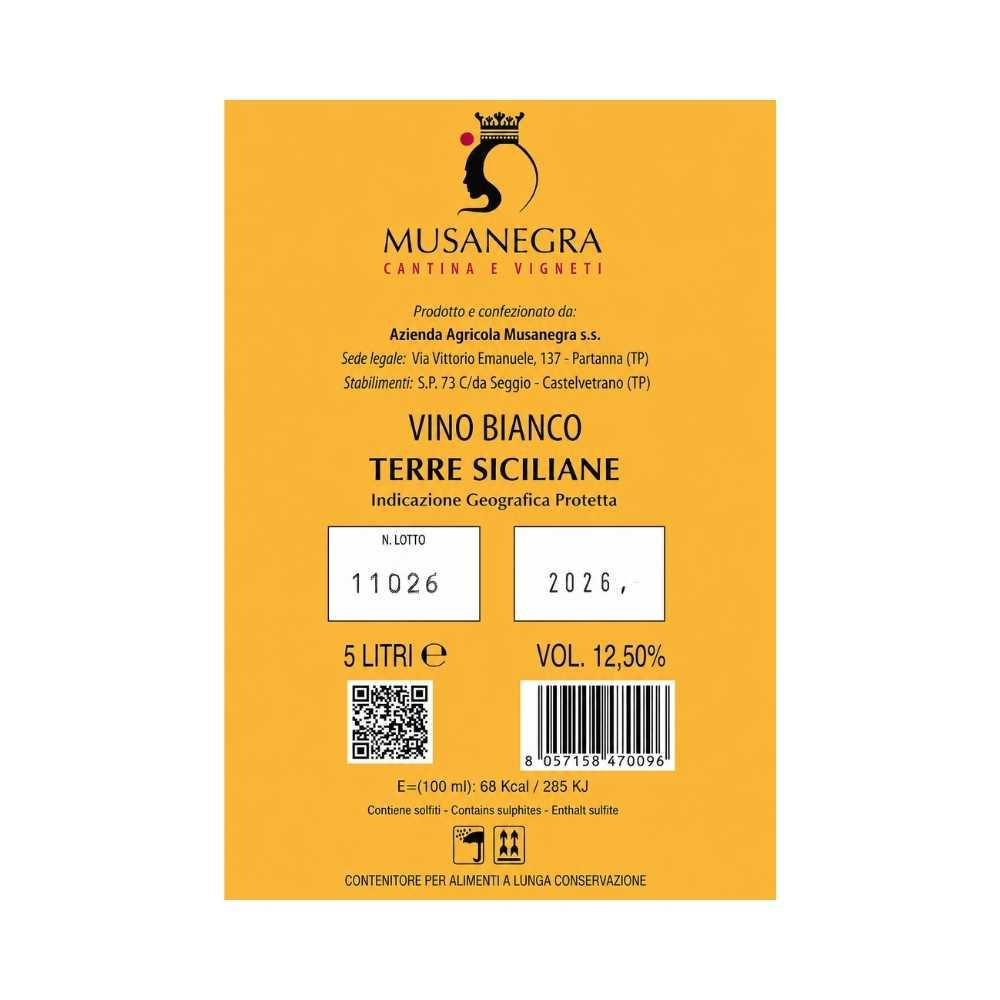 Bag in Box Bianco Musanegra 5 L - Idealmarket 1987 Favara