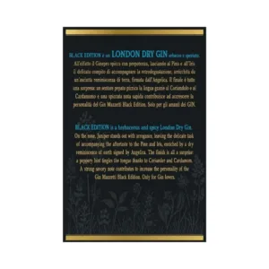 GIN MAZZETTI D'ALTAVILLA BLACK EDITION 70CL