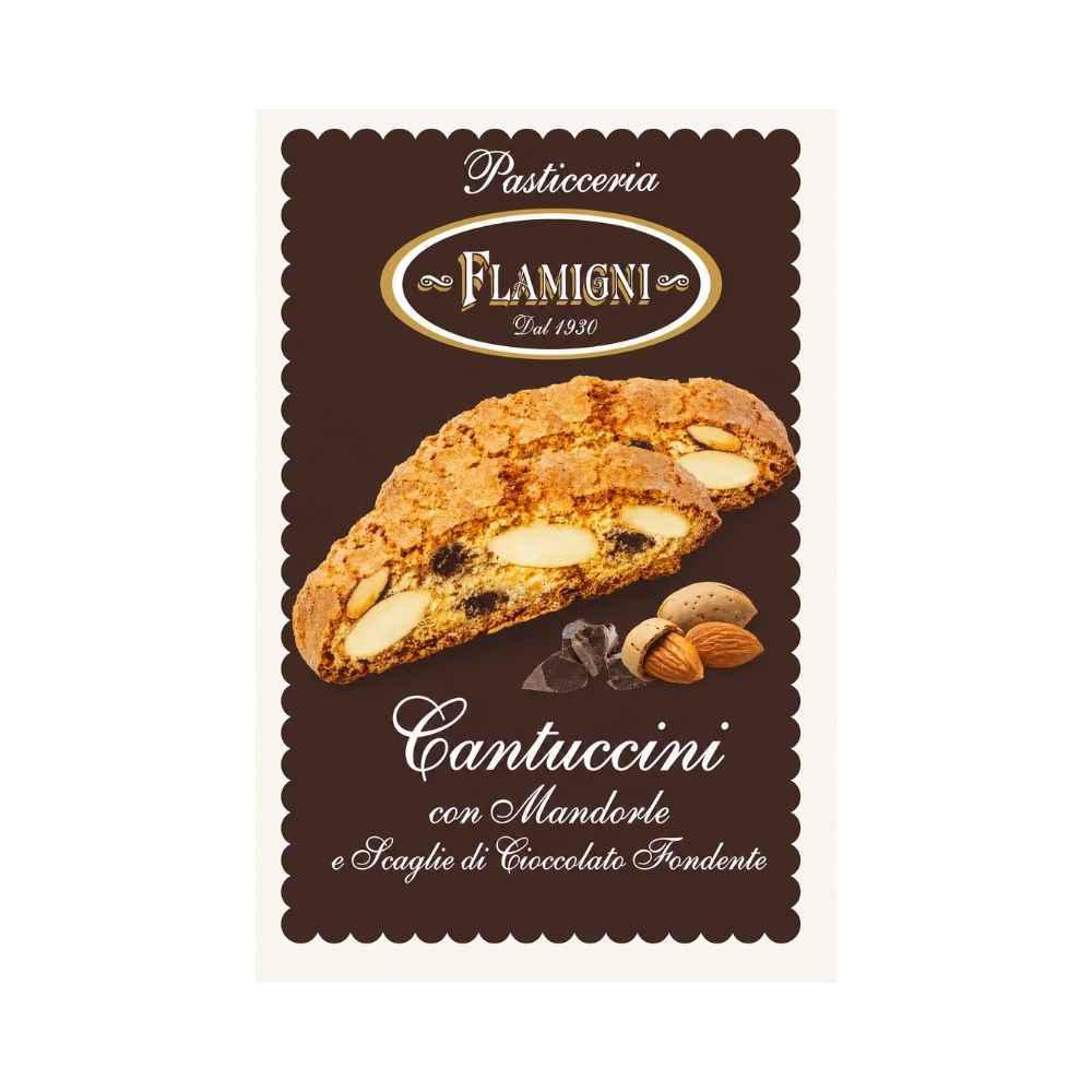 Cantucci Mandorla e Cioccolato Fondente Flamigni 200 g - Idealmarket 1987 Favara