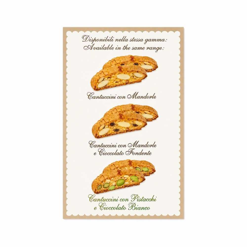 Cantucci Pistacchio e Cioccolato Bianco Flamigni 200 g - Idealmarket 1987 Favara