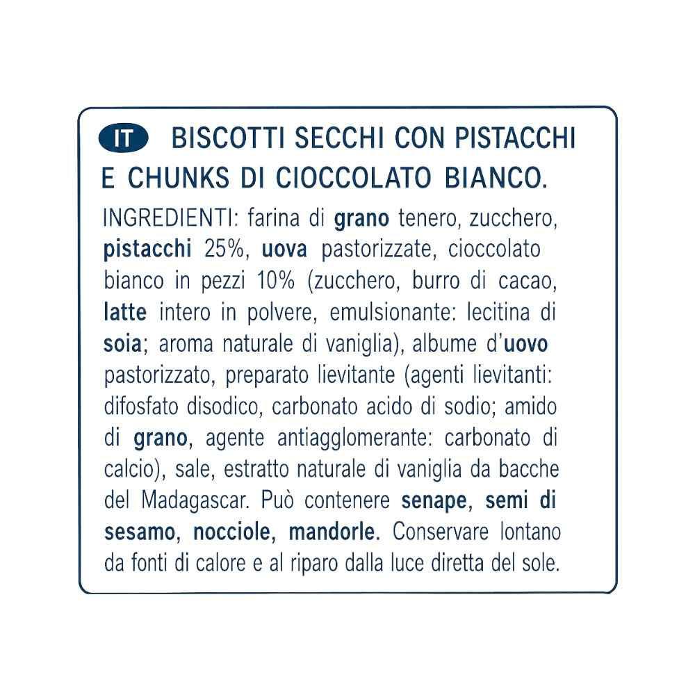 Cantucci Pistacchio e Cioccolato Bianco Flamigni 200 g - Idealmarket 1987 Favara
