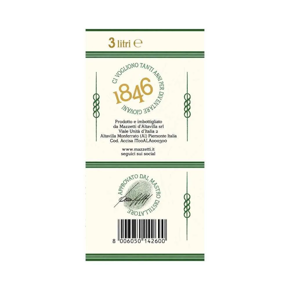 Gin Mazzetti D'Altavilla 3000ml Gin Mazzetti D'Altavilla 3000ml