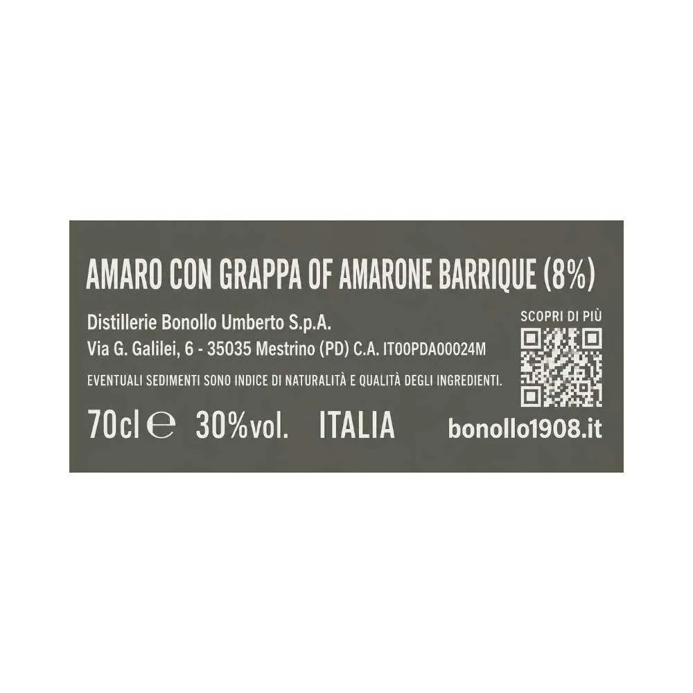 Amaro Of Bonollo Capsule 700 ml