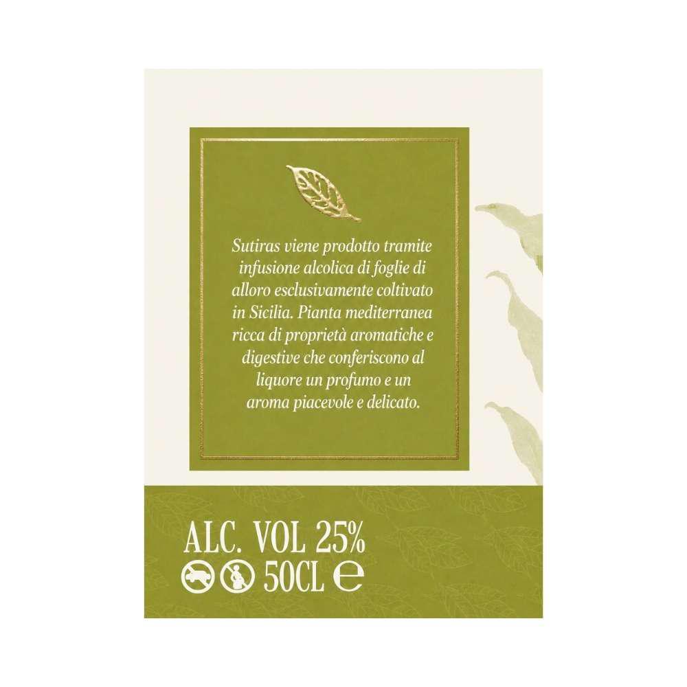 Liquore di Alloro Siciliano Sutiras 500 ml Liquore di Alloro Siciliano Sutiras 500 ml - Idealmarket 1987 Favara