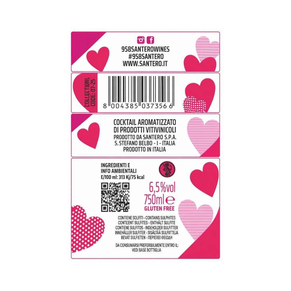 Spumante Santero 958 Dolce Rosso 750 ml Spumante Santero 958 Dolce Rosso 750 ml - Idealmarket 1987 Favara