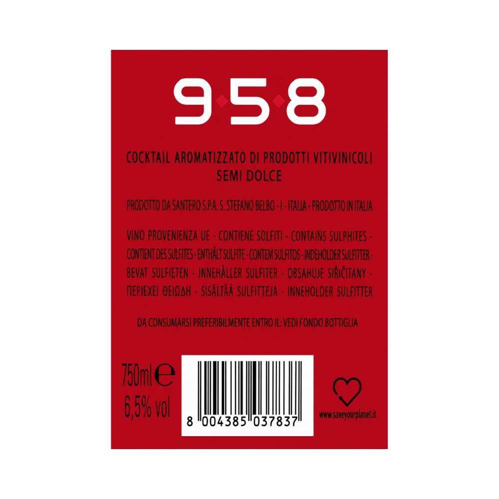 Spumante Santero 958 Glam Red 750 ml Spumante Santero 958 Glam Red 750 ml - Idealmarket 1987 Favara