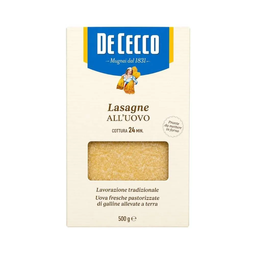 Lasagne all'Uovo De Cecco 500 g