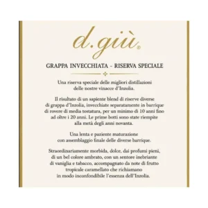 Grappa D.Giù Milazzo 200 ml