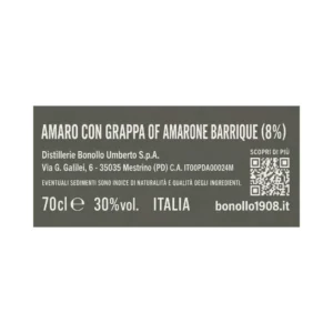 Amaro Of Bonollo Capsule 700 ml