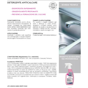 ANTICAL DETERGENTE ANTICALCARE ML 750 LIKOR - Horeca